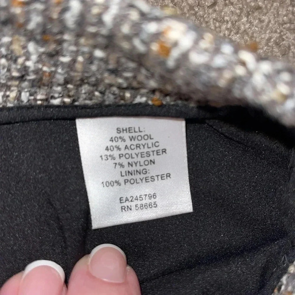 Classique Entiers Tweed Business Professional Skirt Size 8 Nordstrom wool - CC - Picture 5 of 8